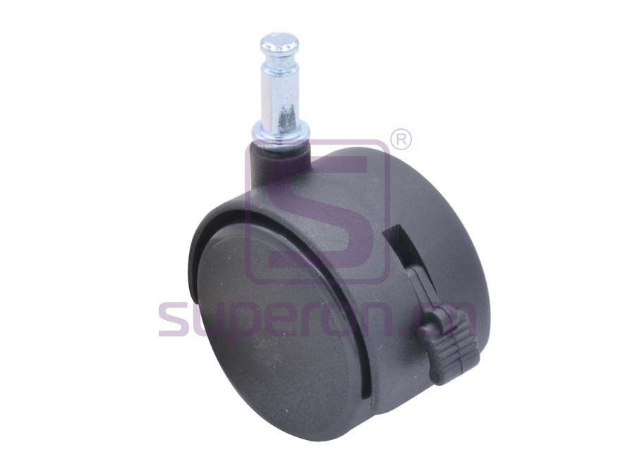 Castor, w/ pin, with brake