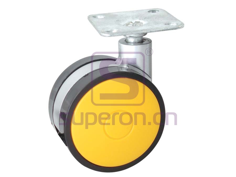 Castor, w/ plate, without brake