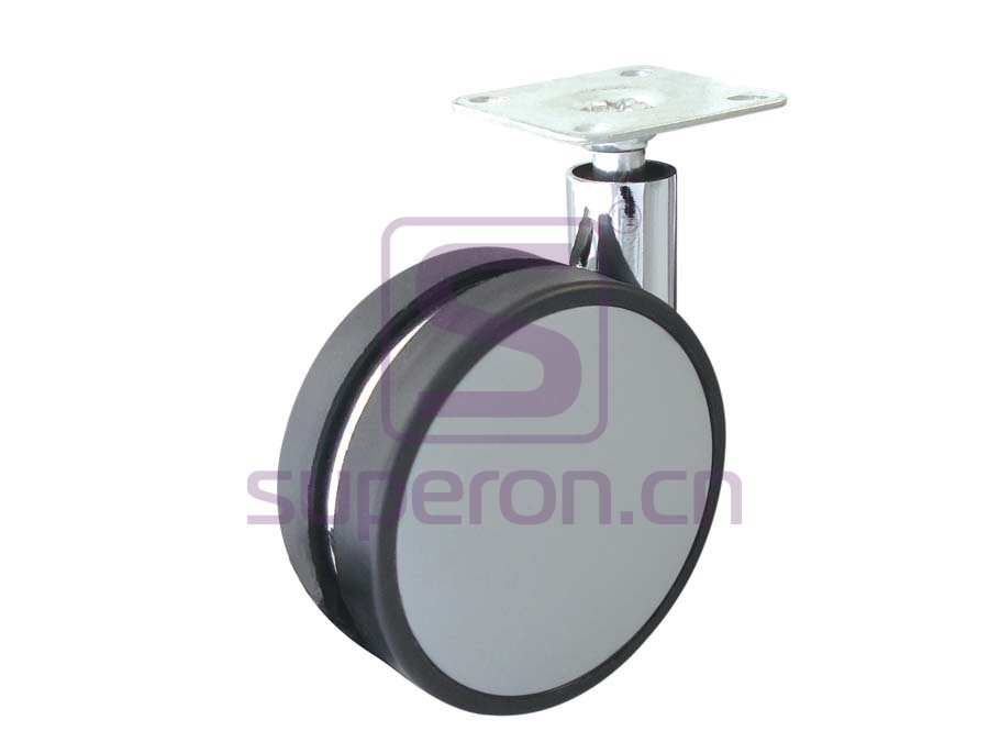 Castor, w/ plate, without brake