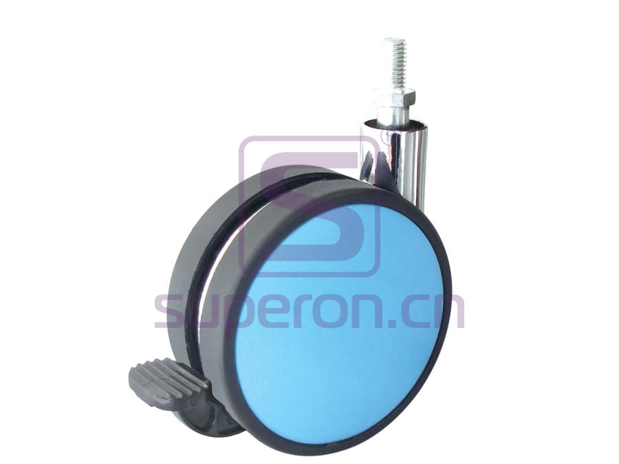 Castor, w/ thread, with brake