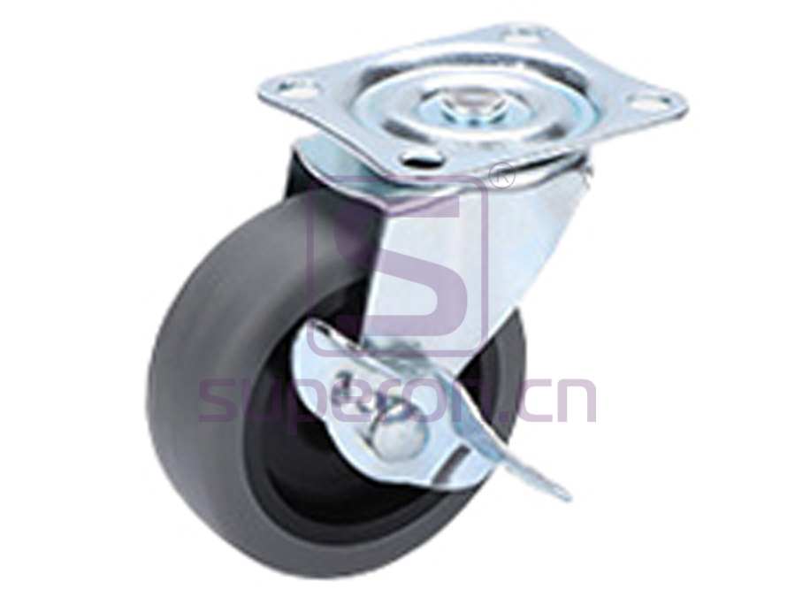 Castor, w/ plate, without brake