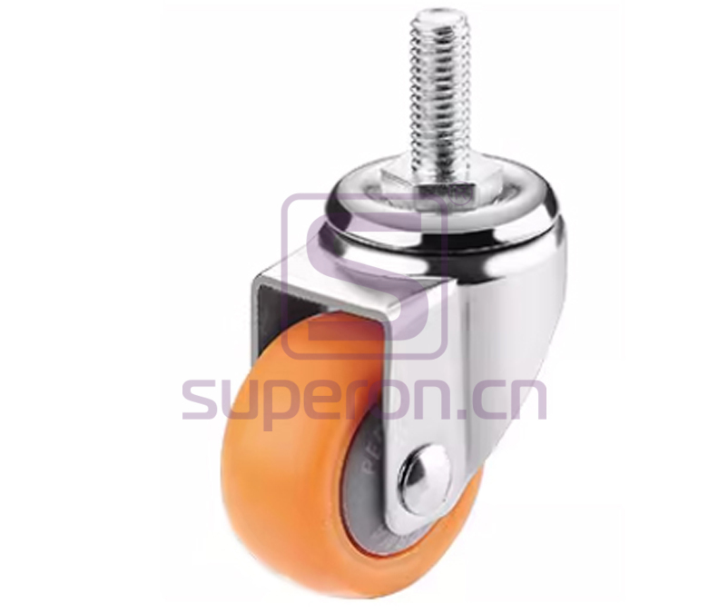 Rueda de acero, con rosca