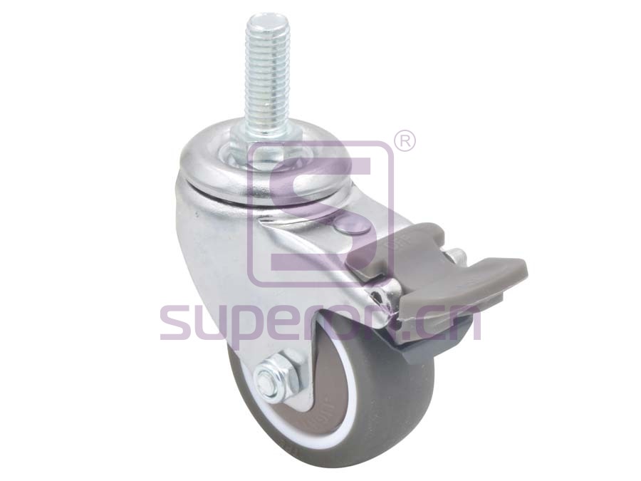 Колесная опора, с резьбой +тормоз
