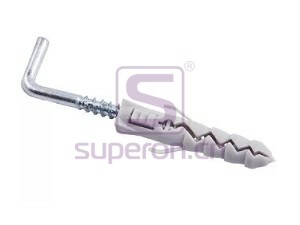 Дюбель с прямым крюком