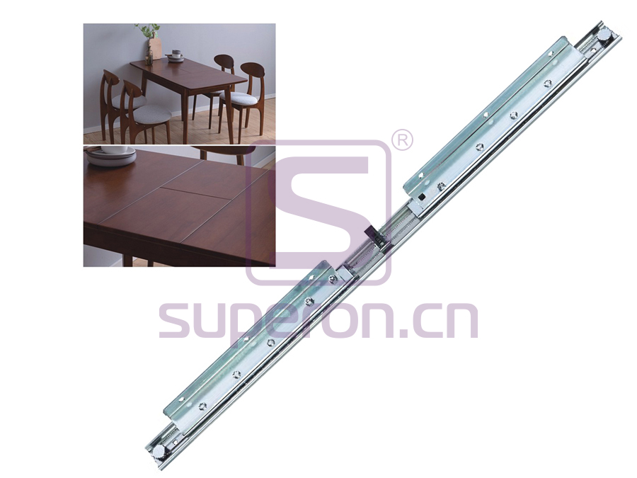 Extending table runners, outside frame instal with lock