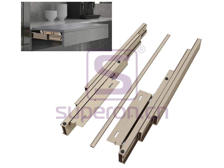 Pull out tabletop rail