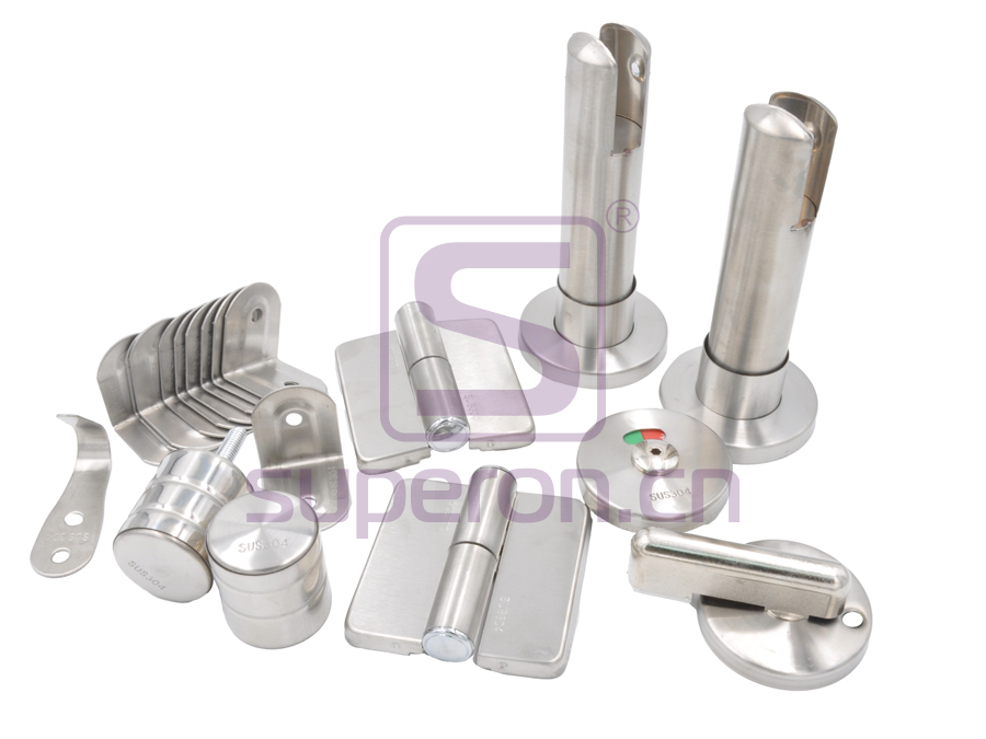 Conjunto de acessorios para cabine sanitario