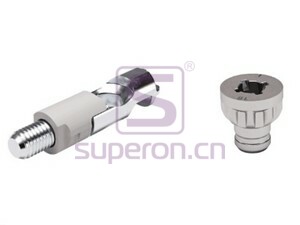 Housing with conic screw