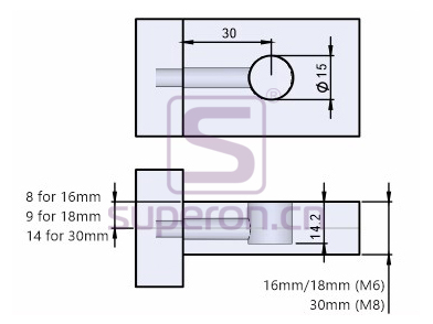 10-281-q2 | Housing d15 with conic screw